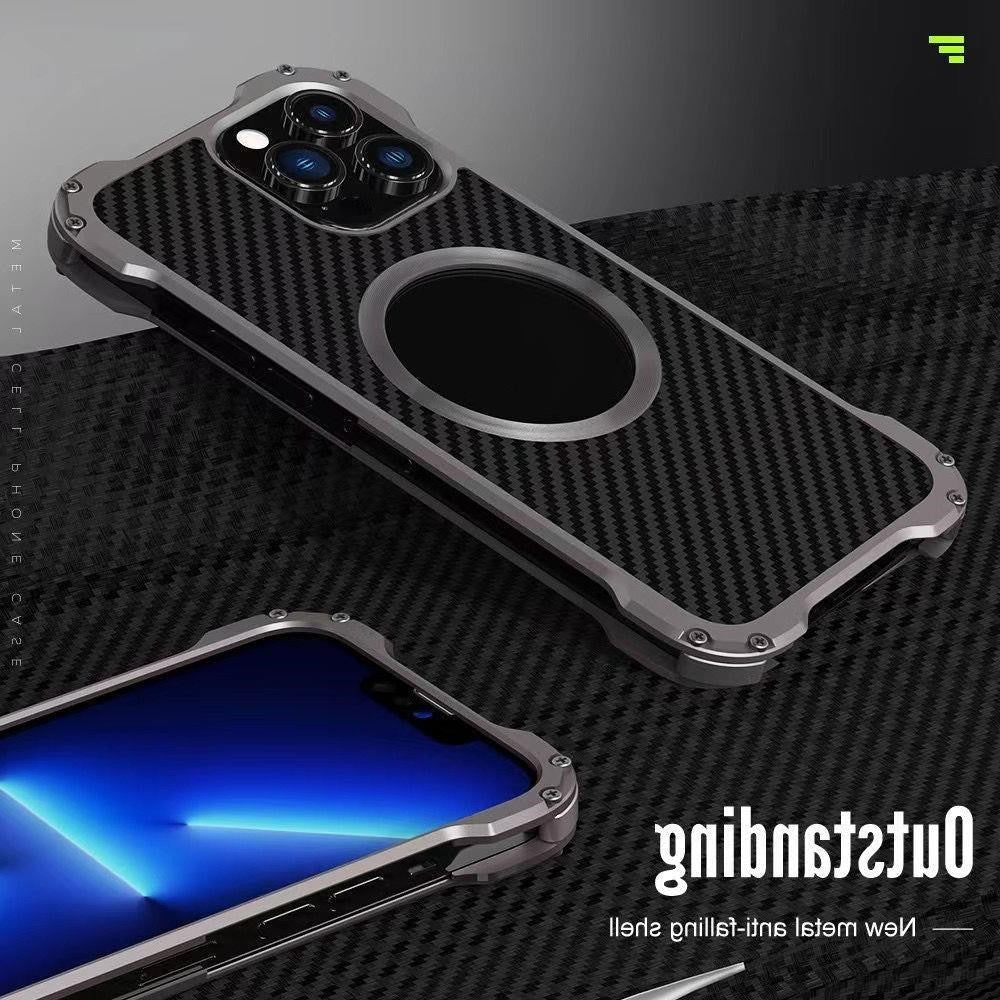 All - inclusive Metal Phone Case Breathable Hollow Drop - resistant Protective Cover - Amaze - On ShoppingPhone caseAmaze - On Shopping